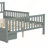 Full Size Wood Platform Bed with Guardrails and Storage Drawers for Safety and Organization-2106129281