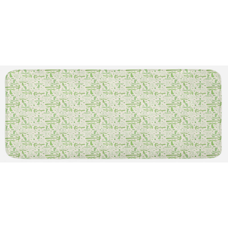 Tapis de cuisine botanique