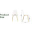 Fauteuil transparent confortable et confortable pour les repas - expérience relaxante Élégant siège à pieds en métal doré Design chic