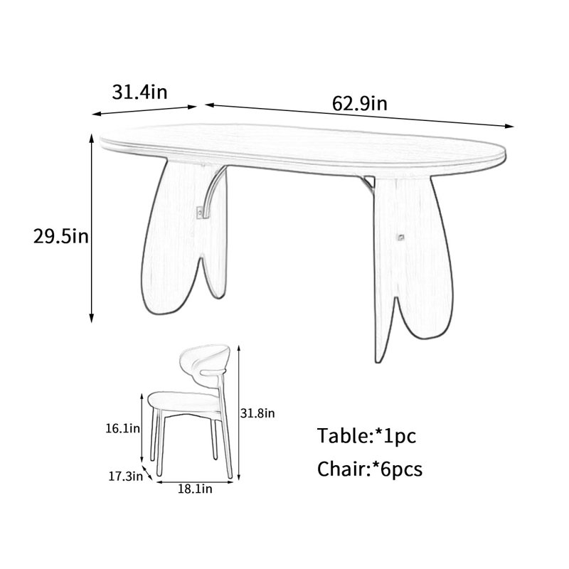 Luzero, 29.5"H x 62.9"L x 31.4"W