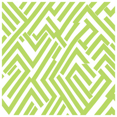 Green Maze Pattern Comforter