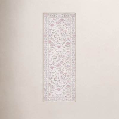 Machine Washable Floral Rug