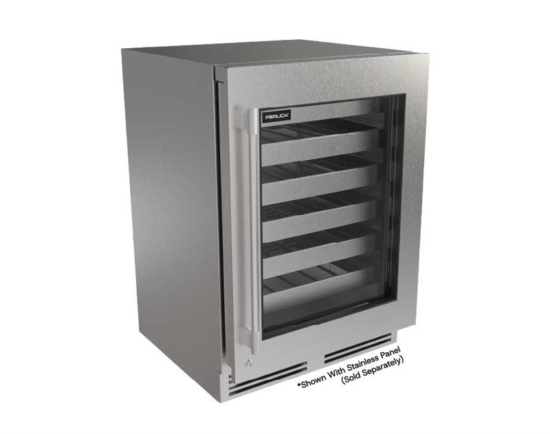 Perlick G5 Luxe - 24" Wine Reserve Panel Ready Glass Door