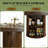 Extendable Round to Oval Wooden Dining Table with Storage (Only Table)
