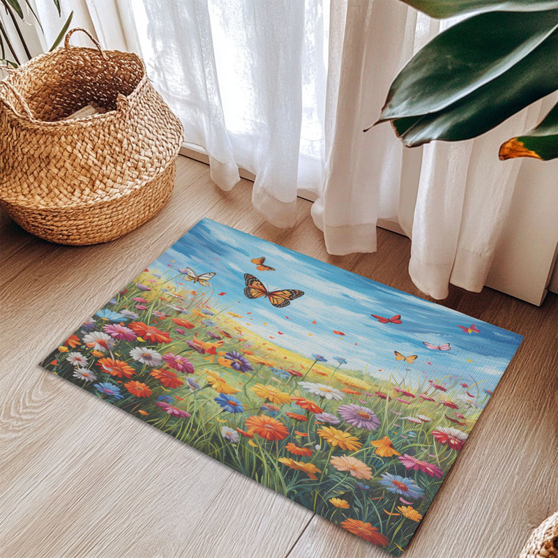 Tapis tressé Fresh Bloom, Rectangulaire 3 pi x 5 pi
