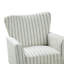 Fauteuil en polyester l 31 po avec pieds en bois massif Arching-84241119
