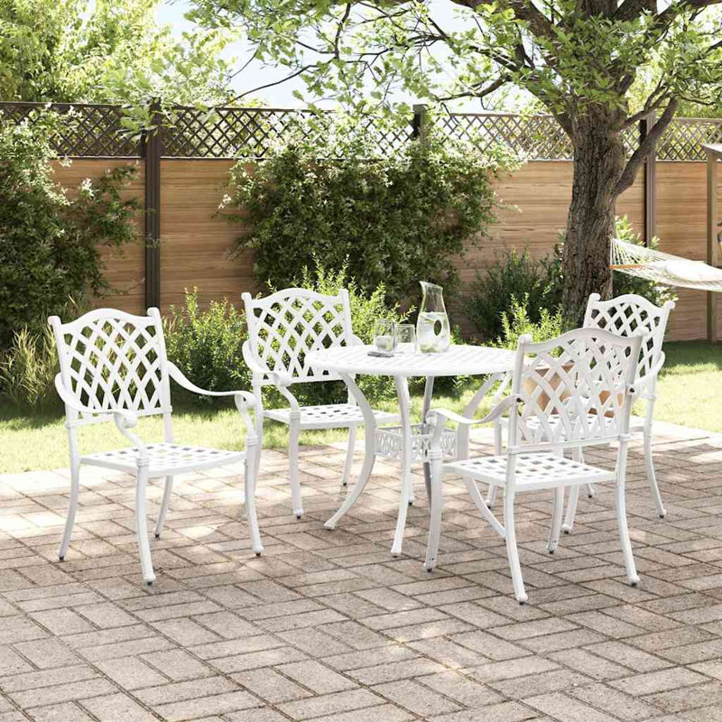 Patio Dining Set Table,, 5 Pieces: Table, 4 Chairs