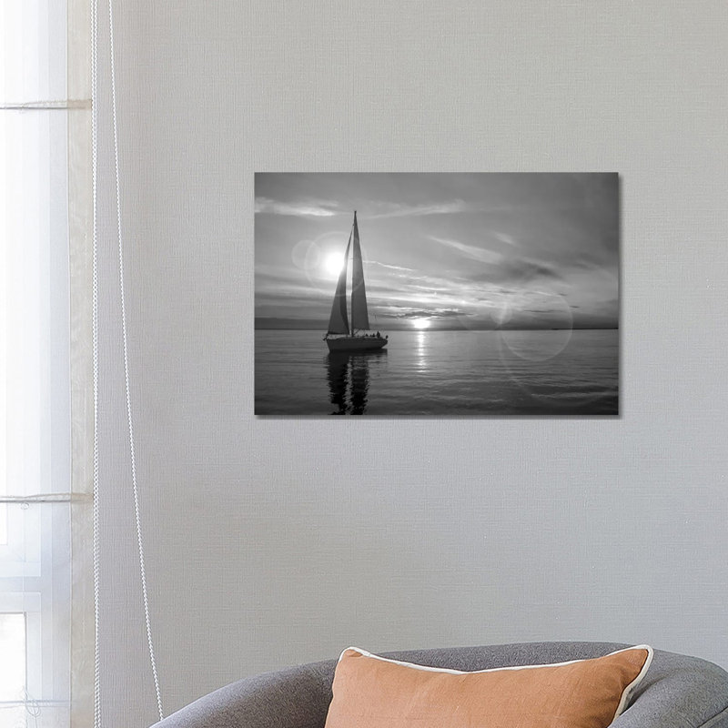 Sailboat - Print on Canvas, 66.04 cm H x 45.72 cm W x 1.91 cm D, No Frame