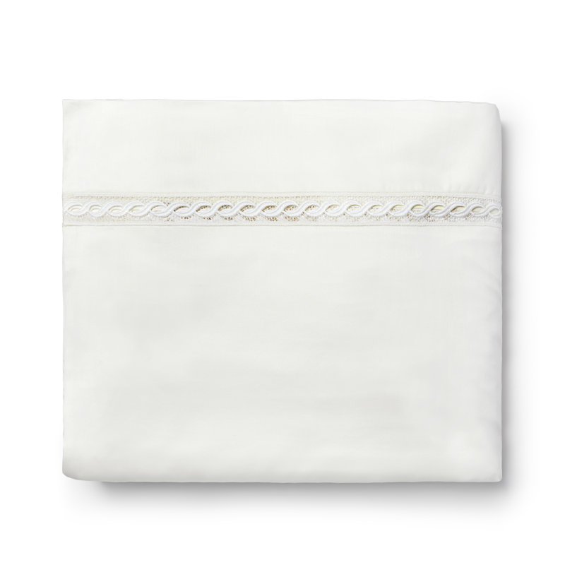 Millesimo Sateen Duvet Cover, Full/Queen Duvet Cover, Ivory