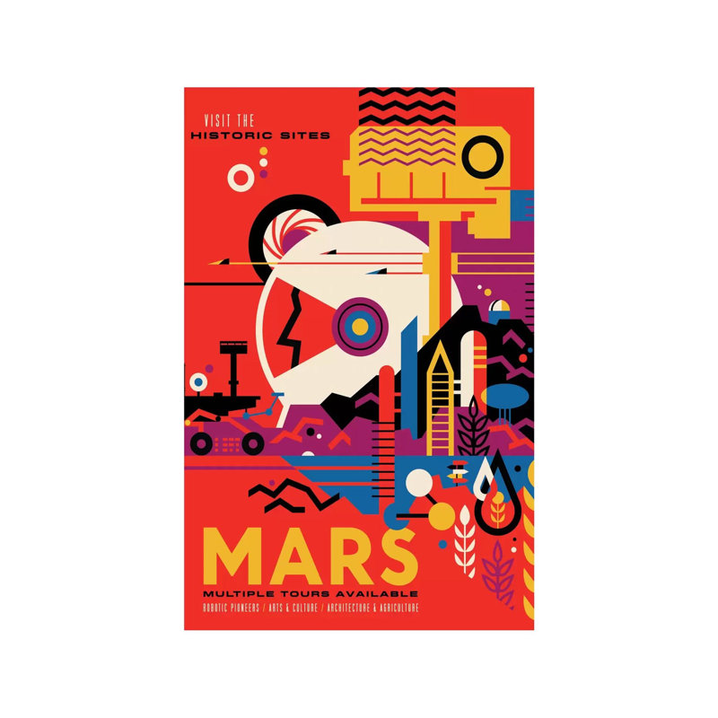 Mars by NASA - Wrapped Canvas Print, 45.72cm H x 30.48cm W x 1.91cm D