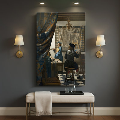The Art of Painting -Gallery Wrapped Canvas by Johannes Vermeer