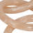 Glam Polyresin Decorative Object with Linked Ring Design and Luxe Brass Accents for Modern Style and Eye-Catching Versatile Display in Contemporary and Transitional Interiors-1861345944