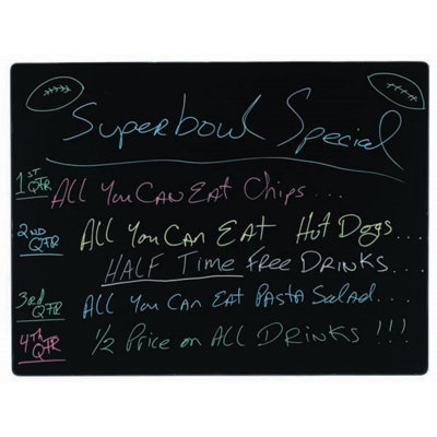 AARCO No Neon Markerboard Chalkboard