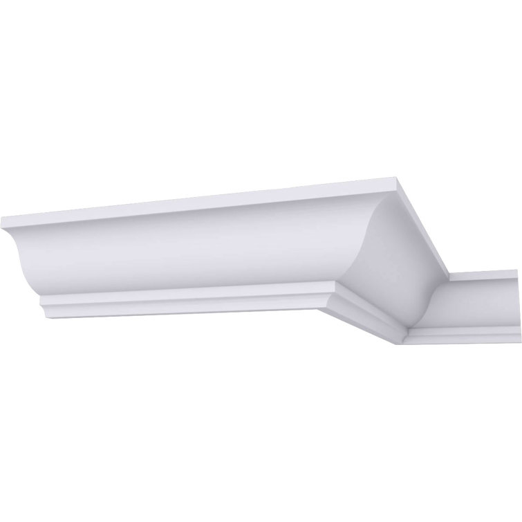 Échantillon - Moulure couronnée traditionnelle Endurathane Odessa, H 1 5/8 po x P 1 5/8 po x F 2 1/4 po x L 12 po, apprêtée