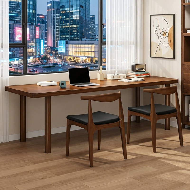 Modern Simple Rectangular Solid Wood Writing Desks, 29.52" H x 70.86" W x 23.62" D