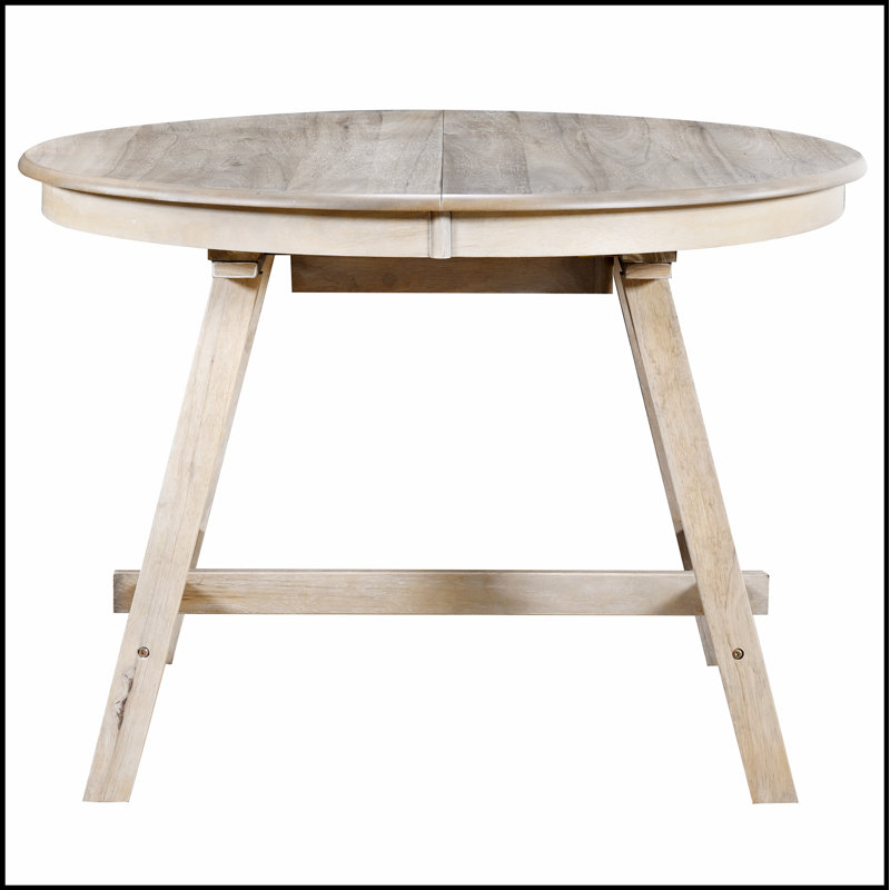 Table de salle à manger extensible rétro en bois pour les réunions de famille et les repas de tous les jours