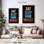 Neon Eat Sleep Game Répétition sur toile-234891655
