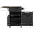 Kitchen Island with Drop Leaf, Open Side Rack, One Drawer and Towel Rack-1052081479