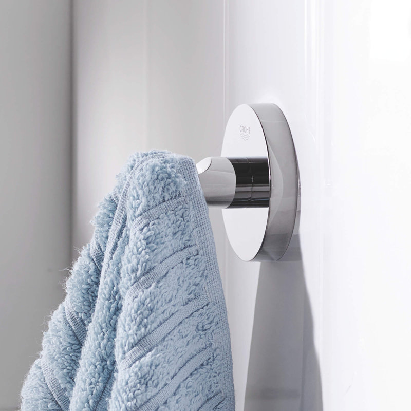 Essentials Wall Mounted Robe Hook, Starlight Chrome