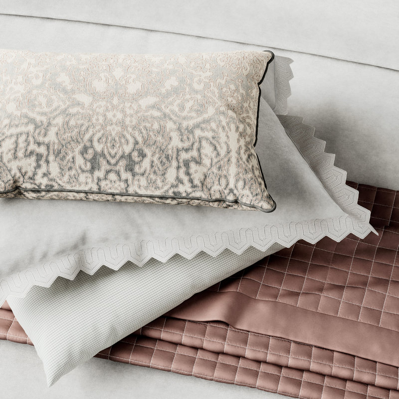 Avita Embroidered 180TC BCI Cotton Duvet Cover, Double