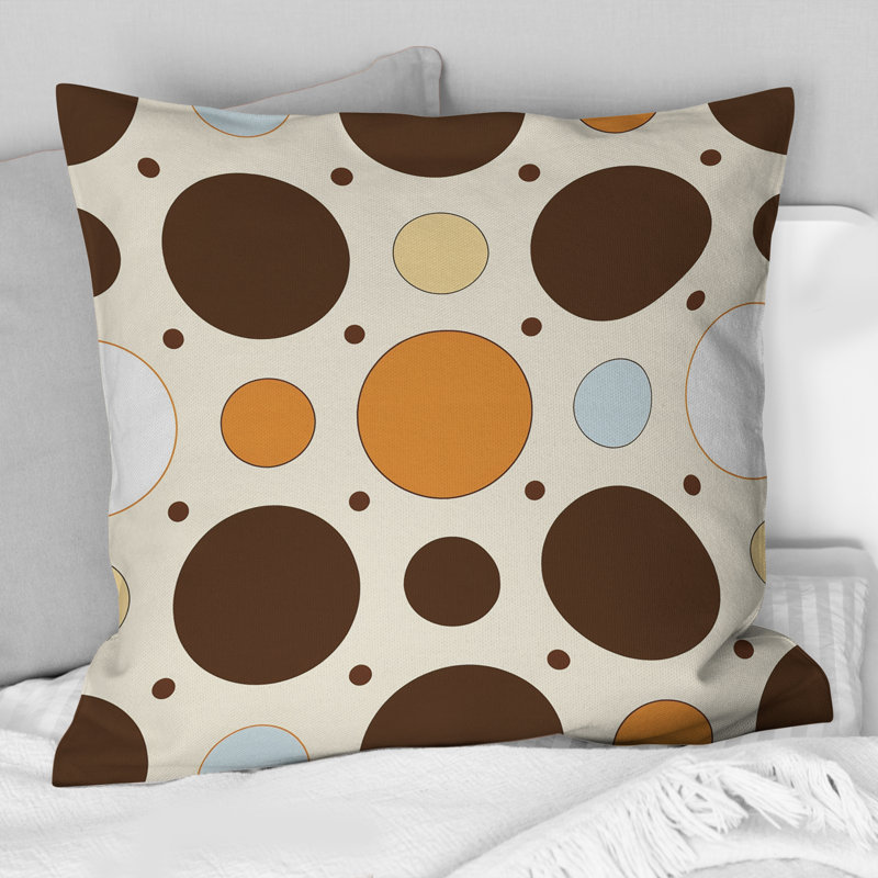 Coussin décoratif à pois II - Glam, H 16 po x l 16 po