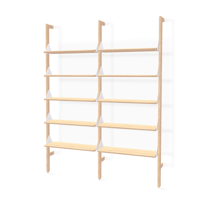 Branch 64.5'' W Solid Wood Height -Adjustable, Black