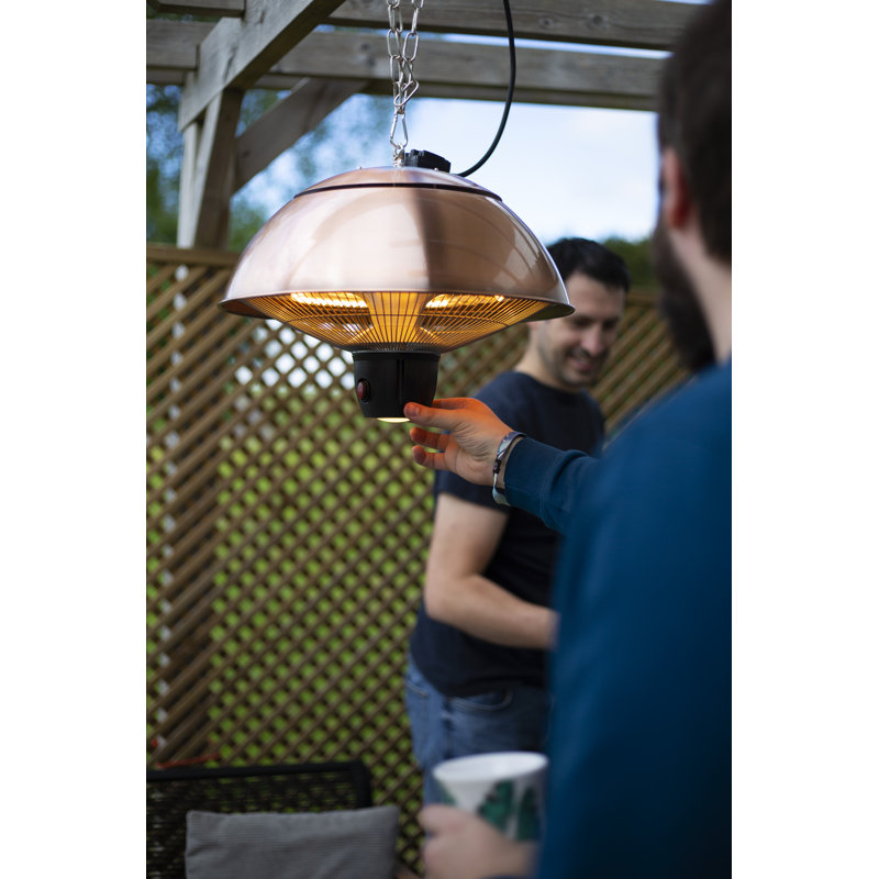 Electric Hanging Patio Heater, Copper