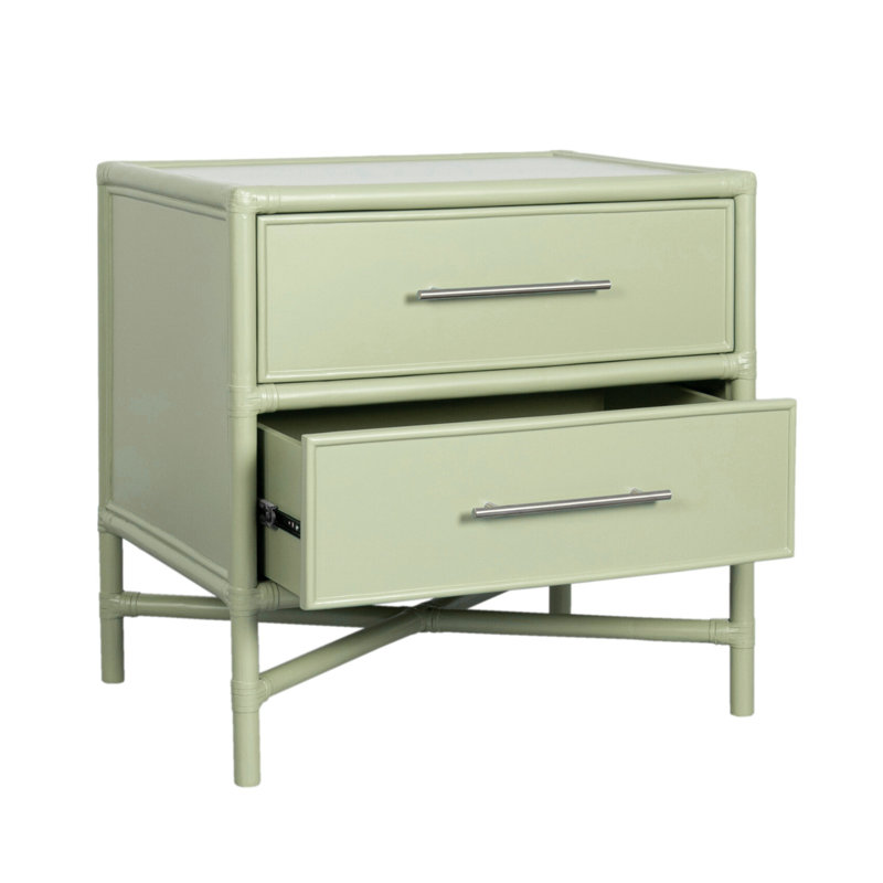 Venice 2 - Drawer Nightstand, Celery Green
