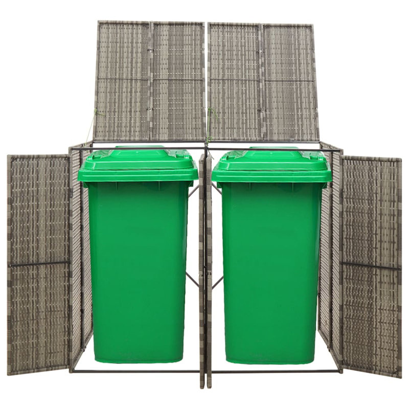 Kirsta Double Bin Store, Grey