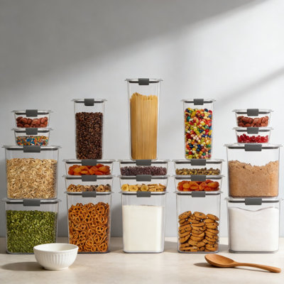 Ensemble de 20 contenants alimentaires sans BPA avec couvercles et cuillères, en plastique Tritan résistant aux chocs, empilables pour l'organisation de la cuisine et du garde-manger