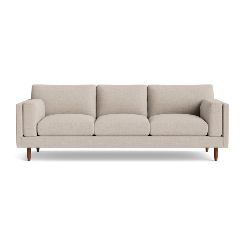 Skinny Fat Sofa (95"), Performance Weave - Natural