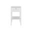 White 1-Drawer Nightstand With Open Shelf-1876745646