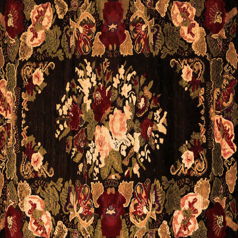 Nari Performance Floral Indoor Rug, Square 3'