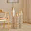 Vases de plancher grands vases dorés décoratifs hauts 32/28/24 pouces, ensemble de 3 vases rétro vintage représentant des brindilles de fleurs séchées dans un salon