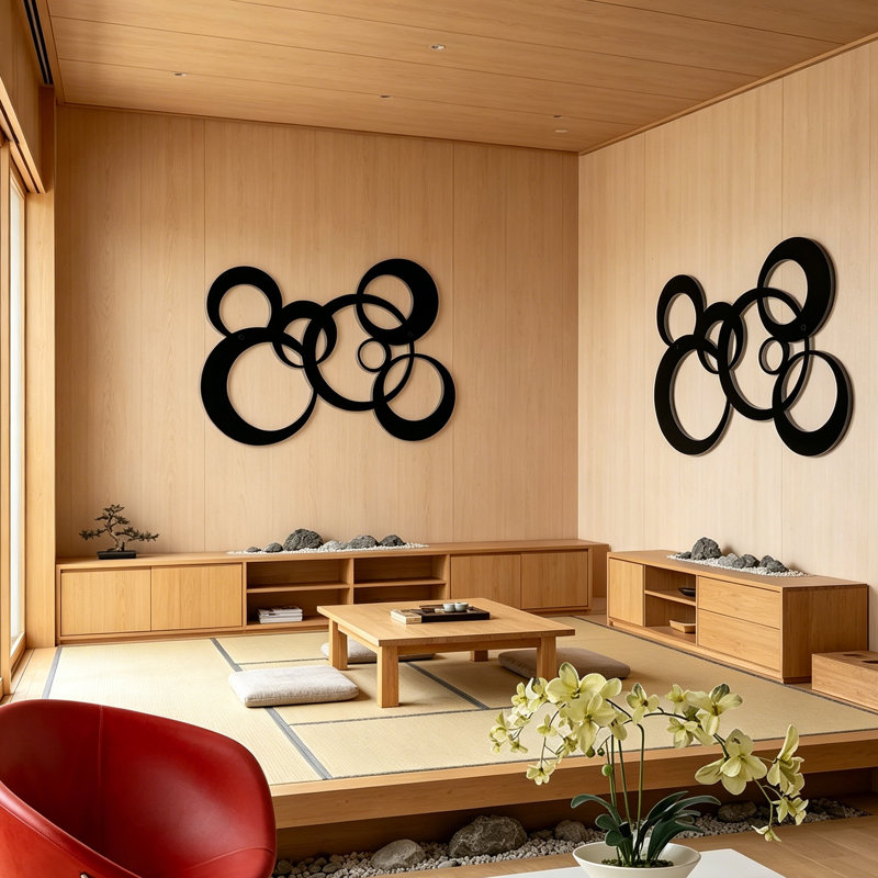 Abstract Wall Decor on Metal