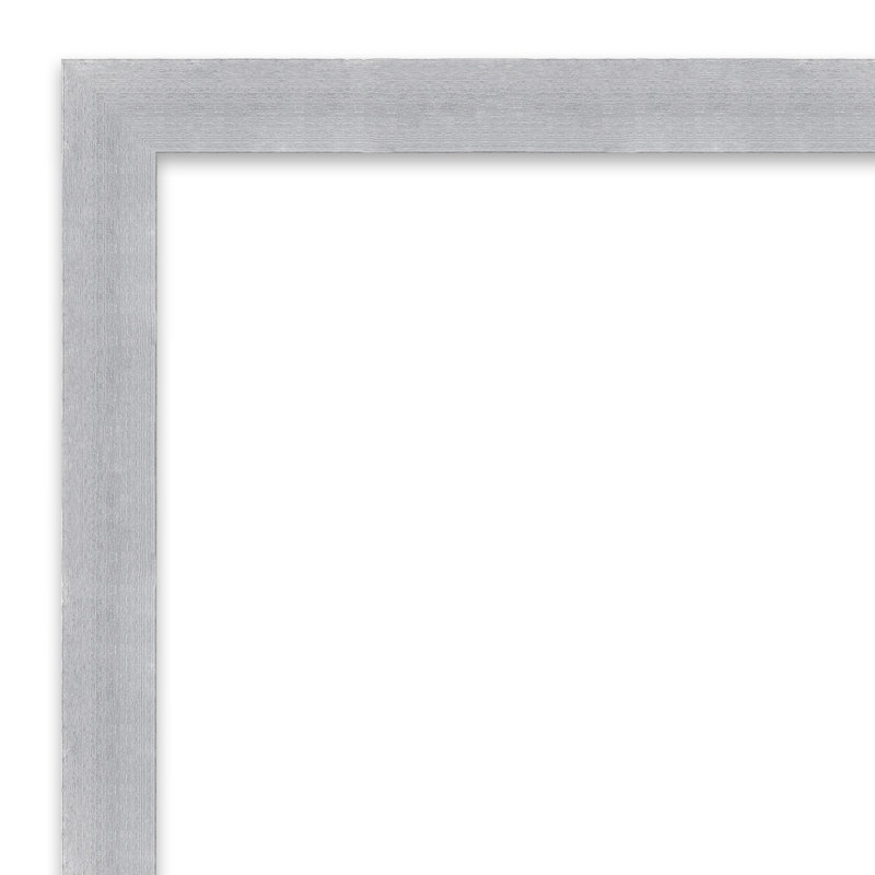 Miroir de salle de bain mural Grace, Nickel brossé, 26 po x 38 po