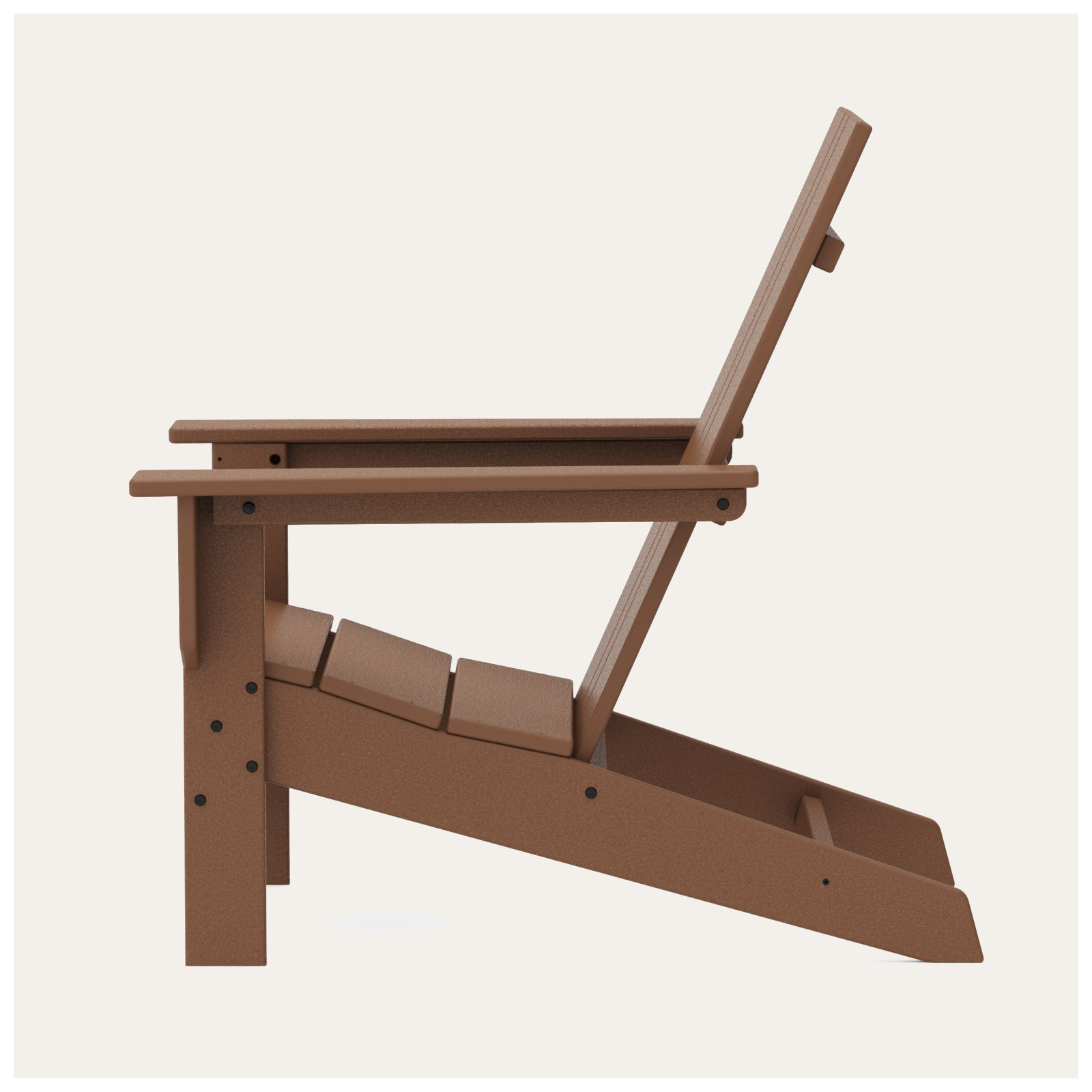 POLYWOOD x AllModern Plastic Adirondack Chair, Teak