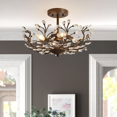 Plafonnier semi-encastré 9 lumières Flavia