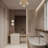 3-Light Modern Globe Glass Semi Flush Mount-2075683590