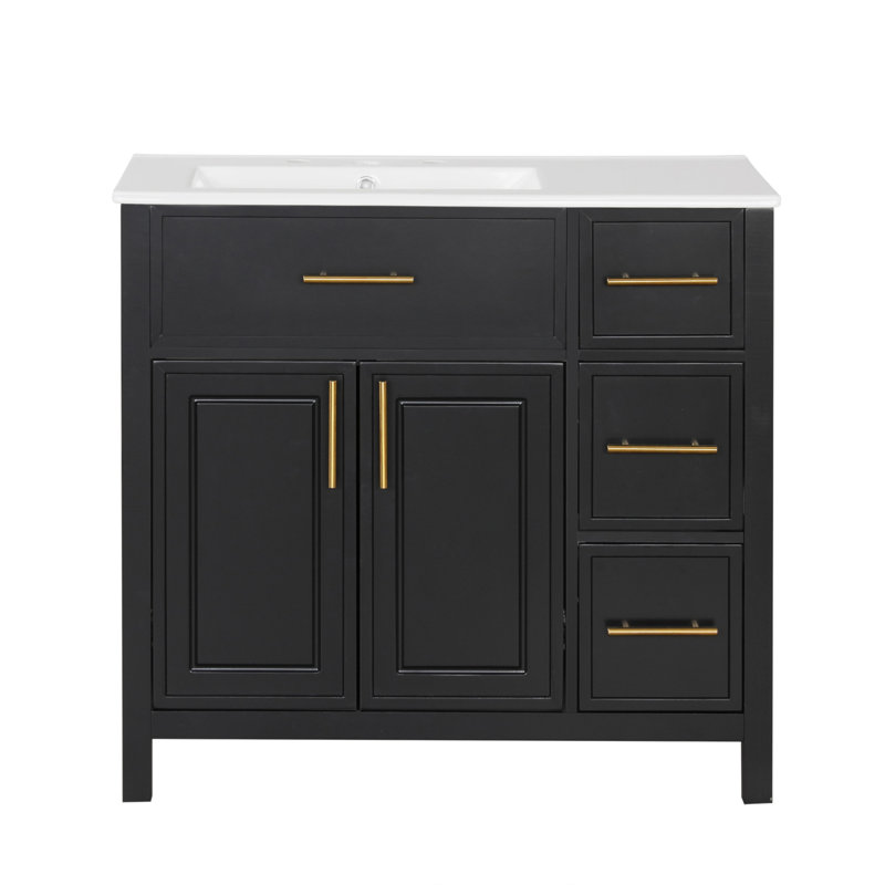 Versatile Bathroom Vanity With Multiple Storage Options And Durable Construction