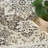 Lafever 7'10" x 9'10" Brown Ivory Vintage Indoor Rug-163427377