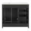 Meuble-lavabo 36 po avec lavabo en céramique-818663020