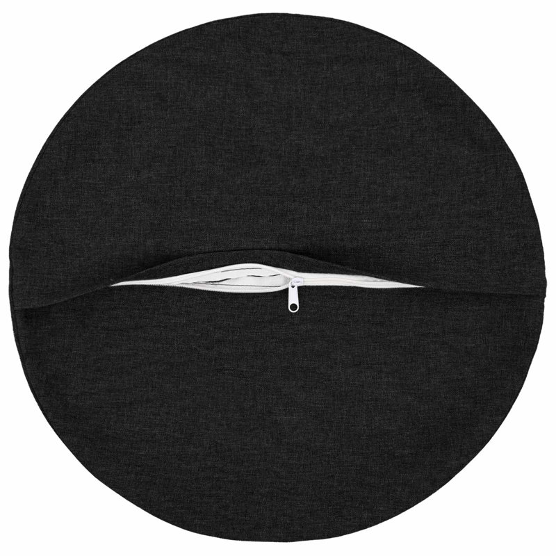 Dark Grey Cushion Cover, Black