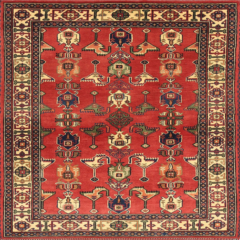 Southwestern Indoor Rug, Round 5'