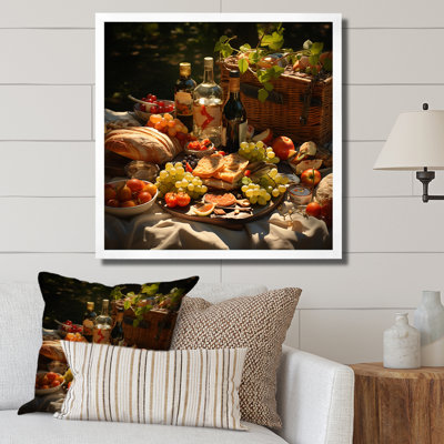 Table de salle à manger Natures sur pique-nique II sur toile