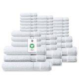 Ensemble de serviettes de bain 100% coton 100% coton luxueusement moelleux Certifié GOTS et OEKO-TEX