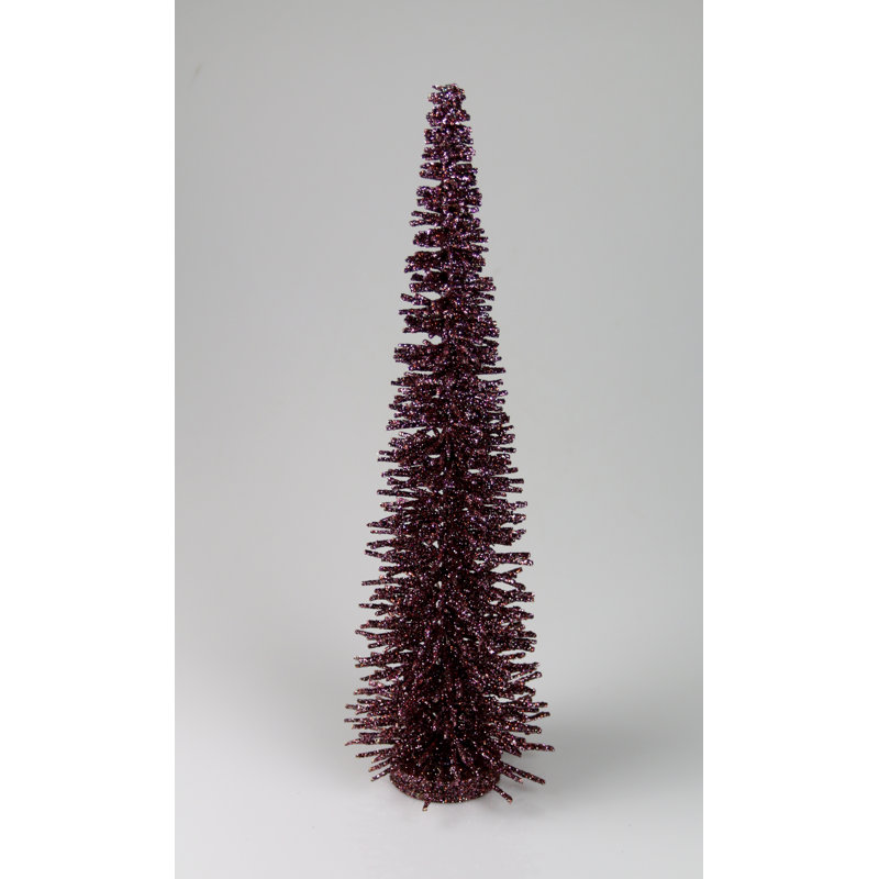 Christmas Tabletop Tree, 105cm H x 28cm W x 28cm D, Purple