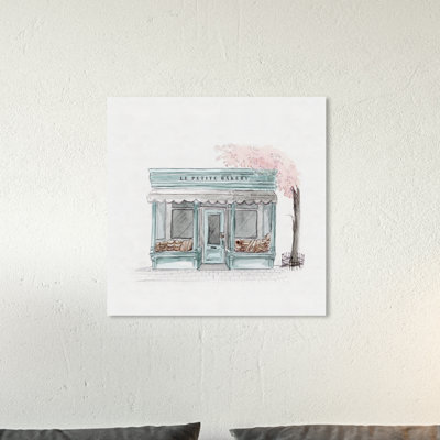 «Food and Cuisine» Le Petite Bakery Mint Pastry - Reproduction d'art graphique sur toile tendue