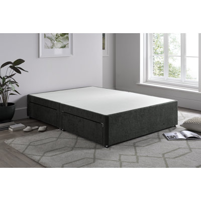 Chenille Divan Bed Base