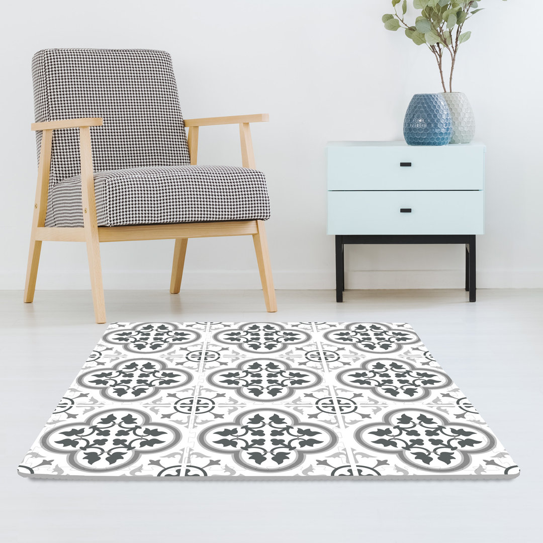 34.2" L x 34.2" W x 0.4" Foam Tile FloorPops